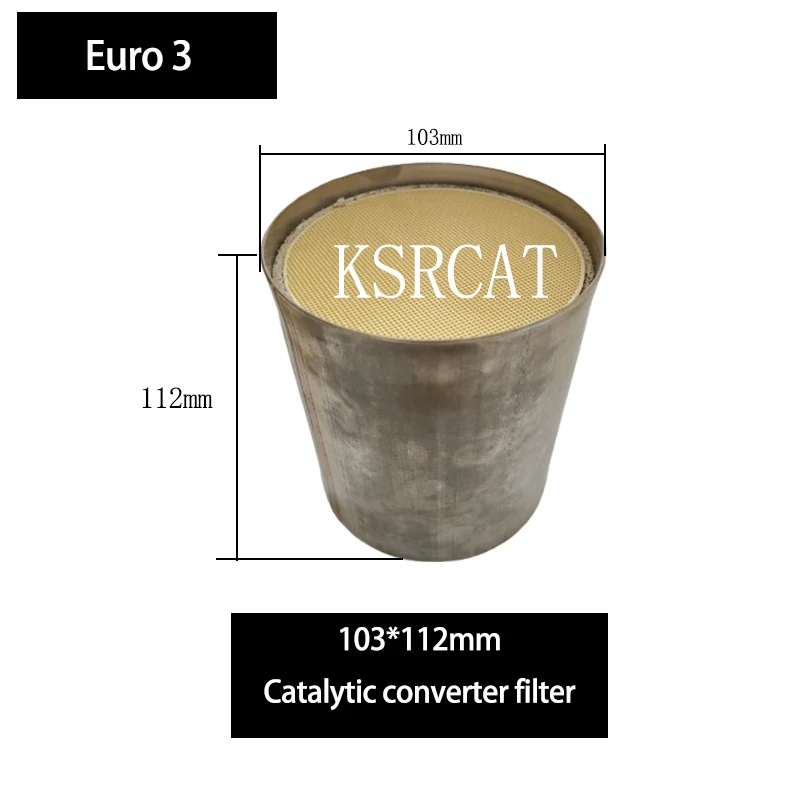 Engine exhaust honeycomb CAT 103*112mm Catalyst Euro 3 catalytic converter filter Automotive spare parts
Engine exhaust honeycomb CAT 103*112mm Catalyst Euro 3 catalytic converter filter Automotive spare parts