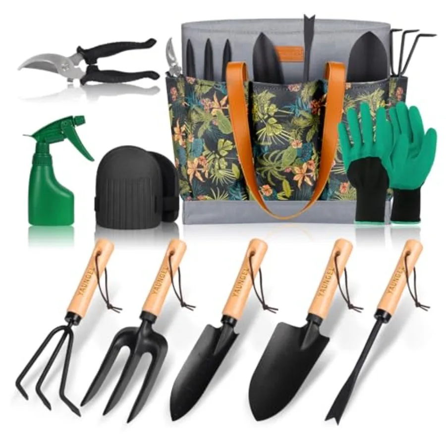 Garden Tools - Garden Tool Set Heavy Duty Stainless Steel Gardening Supplies Hand Tools Wooden Handle Storage Tote Ideal Garden
Garden Tools - Garden Tool Set Heavy Duty Stainless Steel Gardening Supplies Hand Tools Wooden Handle Storage Tote Ideal Garden