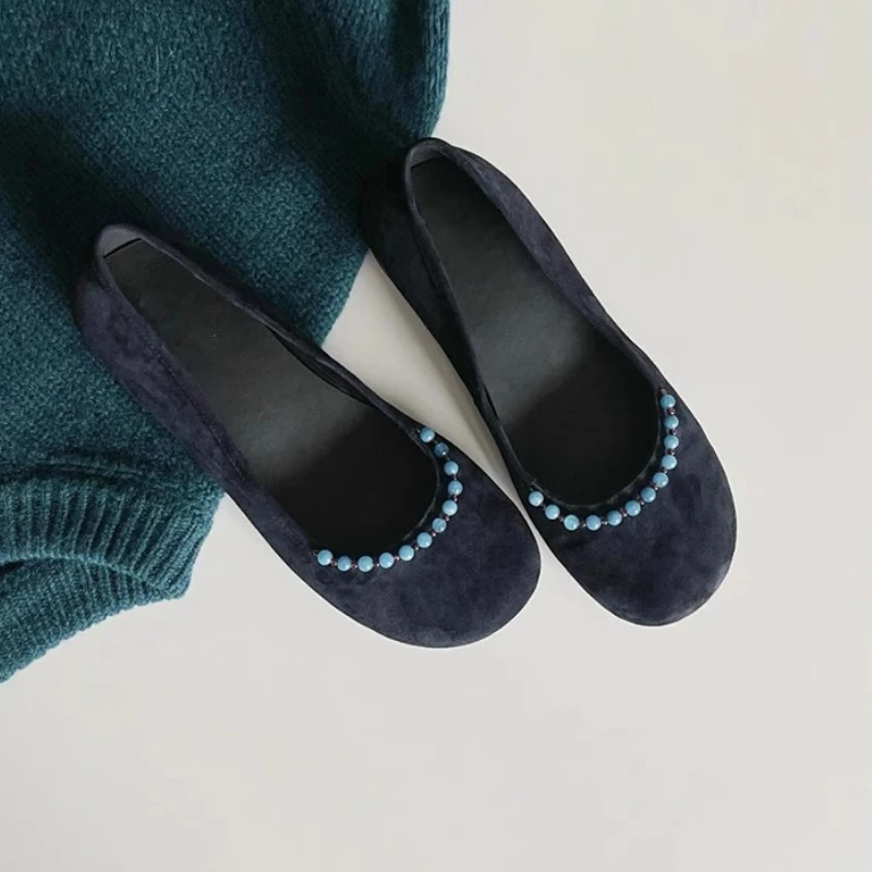 Women Beaded Ballet Flats Shoes Loafers Summer Sandals 2025 New Designer Retro Mary Janes Shoes Sports Casual Mujer Zapatillas
Women Beaded Ballet Flats Shoes Loafers Summer Sandals 2025 New Designer Retro Mary Janes Shoes Sports Casual Mujer Zapatillas