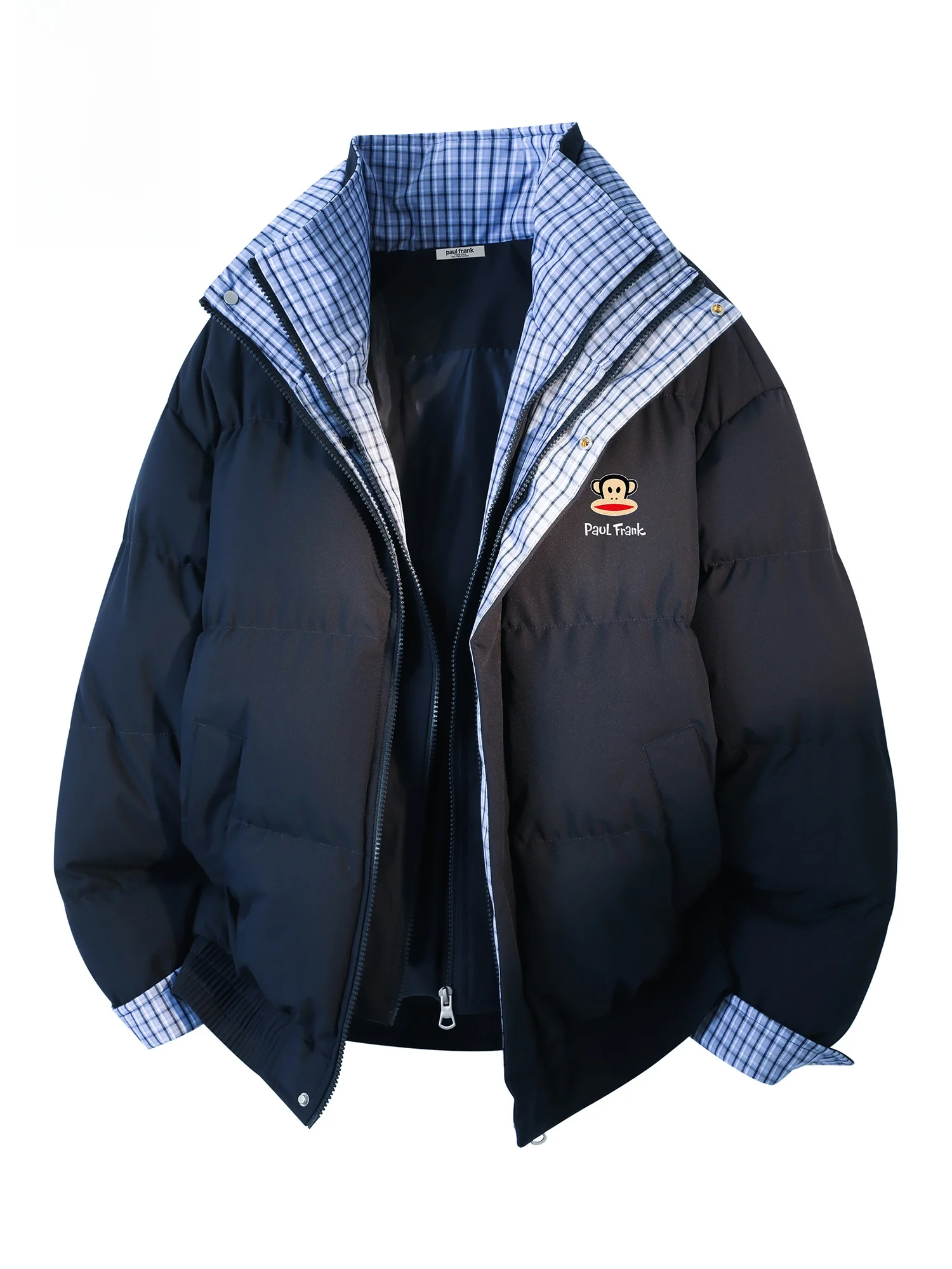 Зимняя утепленная куртка Paul Frank в клетку с эффектом двухслойности, с воротником-стойкой, мужская, из хлопка, повседневная, теплая, из полиэфирного волокна
Зимняя утепленная куртка Paul Frank в клетку с эффектом двухслойности, с воротником-стойкой, мужская, из хлопка, повседневная, теплая, из полиэфирного волокна