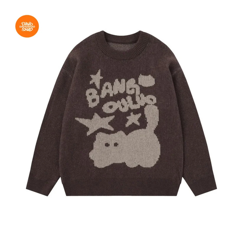 DAVIDSHAO EU US Size Top Quality Street Outdoor Wear Luxury Men's Clothing Knitted Sweater Cat Jacquard Sweater Soft Base Shirt
DAVIDSHAO EU US Size Top Quality Street Outdoor Wear Luxury Men's Clothing Knitted Sweater Cat Jacquard Sweater Soft Base Shirt
