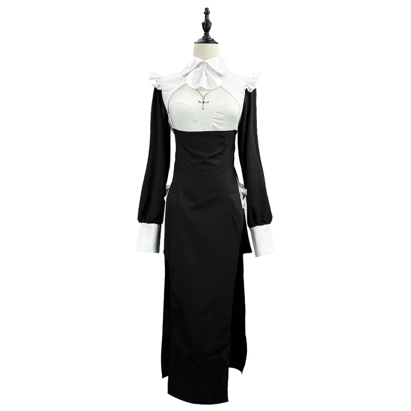 Carnival Halloween Lady Nun Habit Costume Sexy High-Slit Nurse Maid Spooktacular Cosplay Party Fancy Dress
Carnival Halloween Lady Nun Habit Costume Sexy High-Slit Nurse Maid Spooktacular Cosplay Party Fancy Dress