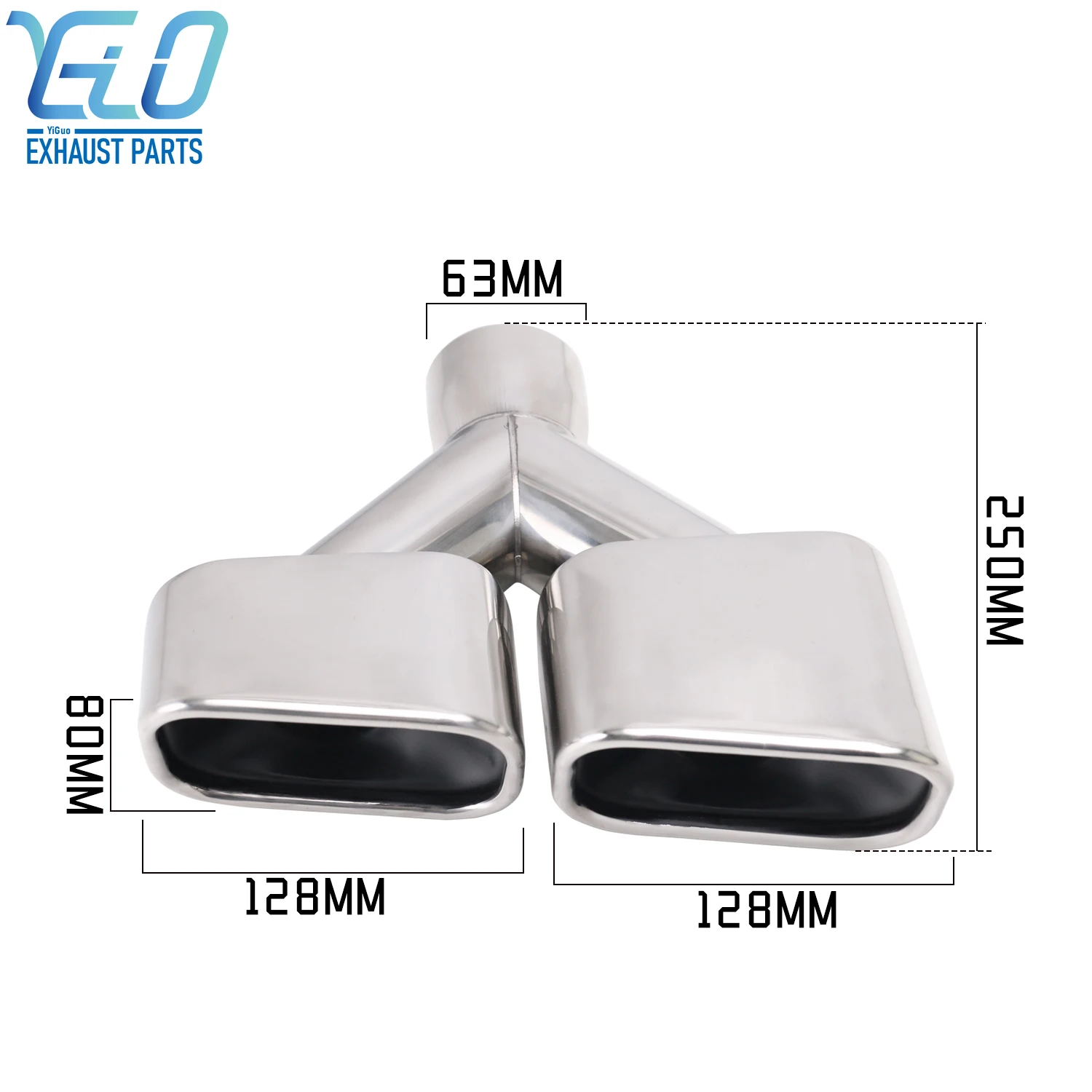 1pcs Y style Car Dual Exhaust Tip 63mm Inlet Stainless Steel Chrome Silver square Muffler Tail Pipe end Tips
1pcs Y style Car Dual Exhaust Tip 63mm Inlet Stainless Steel Chrome Silver square Muffler Tail Pipe end Tips