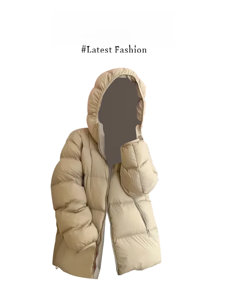 Trendy Korean Style Hooded Loose Cotton Jacket Women's Bread Stylish Small Size Friendly Commute Long Sleeve Zipper Pure Color
Trendy Korean Style Hooded Loose Cotton Jacket Women's Bread Stylish Small Size Friendly Commute Long Sleeve Zipper Pure Color