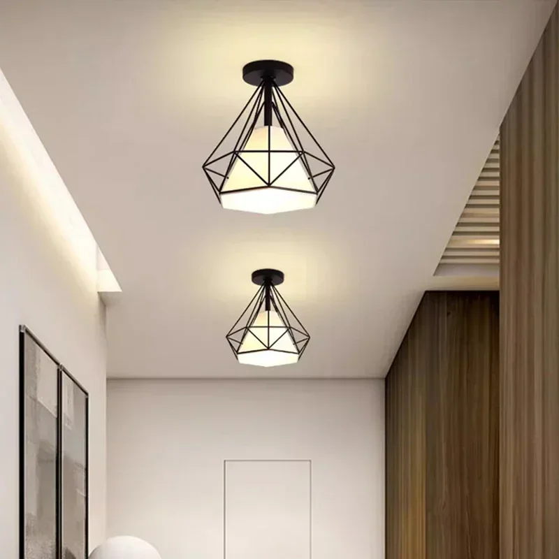 Потолочный светильник в стиле ретро Loft E26 E27 для спальни, домашний винтажный железный светильник, уютный декор, домашний коридор, проход 110 В 220 В, черный
Потолочный светильник в стиле ретро Loft E26 E27 для спальни, домашний винтажный железный светильник, уютный декор, домашний коридор, проход 110 В 220 В, черный