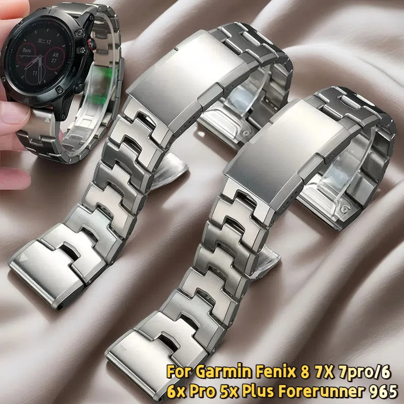 Quick Release Titanium Metal Bracelet For Garmin Strap Fenix 8 7X 7pro/6 6x Pro 5x Plus Forerunner 965 22 26mm Watch Chain band
Quick Release Titanium Metal Bracelet For Garmin Strap Fenix 8 7X 7pro/6 6x Pro 5x Plus Forerunner 965 22 26mm Watch Chain band