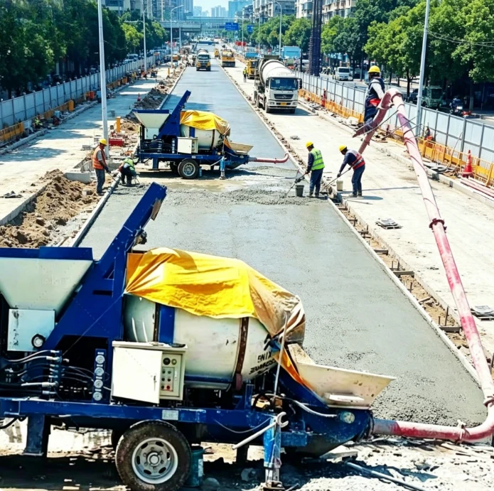 Customized Spiral Circulation Concrete Cement Mixing Integrated Conveying Pump 30 Diesel Concrete Pump
Customized Spiral Circulation Concrete Cement Mixing Integrated Conveying Pump 30 Diesel Concrete Pump