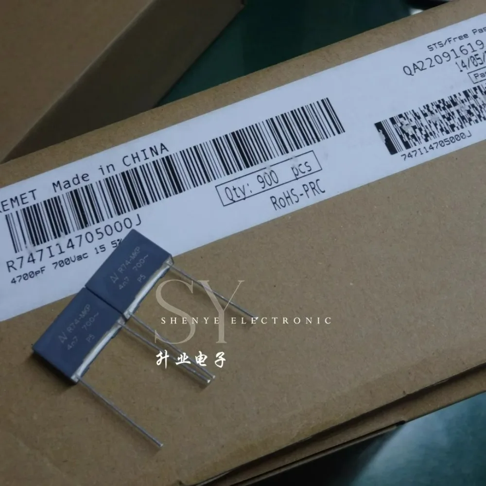 10PCS AV 0.0047uf/700VAC 4700pf 4n7 4.7n 472 Brand new 15mm film capacitor R747I14705000J
10PCS AV 0.0047uf/700VAC 4700pf 4n7 4.7n 472 Brand new 15mm film capacitor R747I14705000J