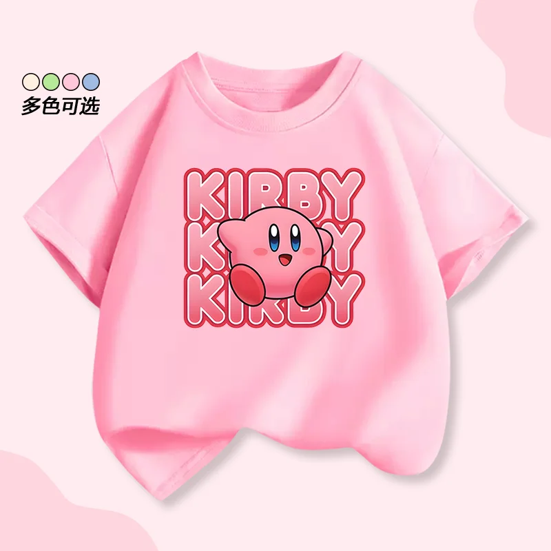 Cute Star Kirby Children's Pure Cotton Short-Sleeved Girls' Summer Clothing New Style T-Shirt Fashion Casual Breathable Top
Cute Star Kirby Children's Pure Cotton Short-Sleeved Girls' Summer Clothing New Style T-Shirt Fashion Casual Breathable Top