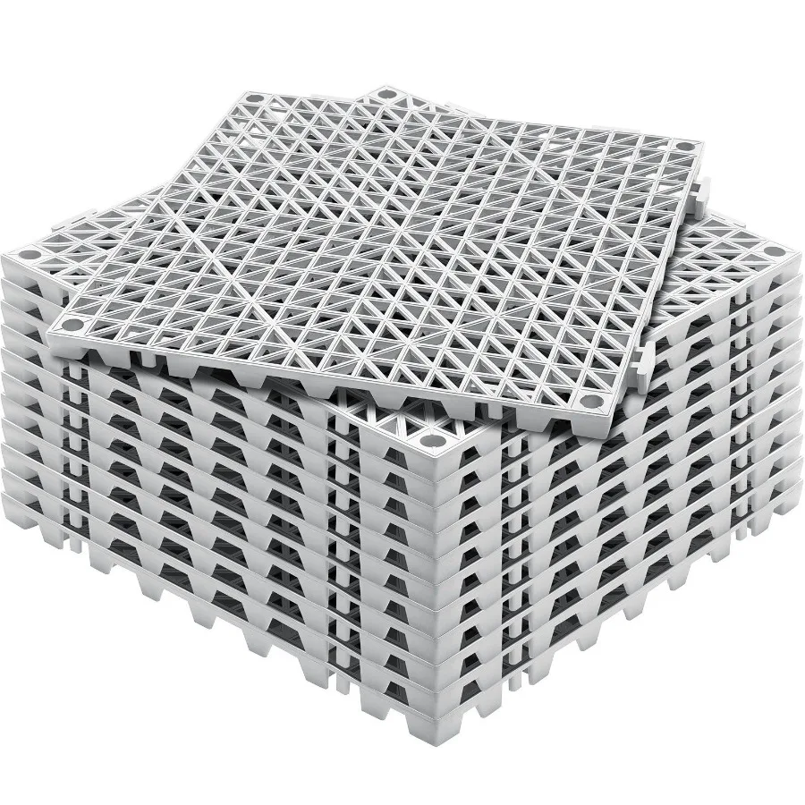 Modular Interlocking Cushion 12 Pack 12 x 12 Splicing Drainage Mats PVC Interlocking Drainage Floor Tiles NonSlip Drainage Hol
Modular Interlocking Cushion 12 Pack 12 x 12 Splicing Drainage Mats PVC Interlocking Drainage Floor Tiles NonSlip Drainage Hol
