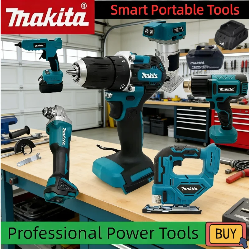 Комбинированный набор Makita: бесщеточная угловая шлифмашина, смазочный пистолет, цепная пила, воздушный компрессор, пистолет для силиконового герметика и отрезная машина 18В
Комбинированный набор Makita: бесщеточная угловая шлифмашина, смазочный пистолет, цепная пила, воздушный компрессор, пистолет для силиконового герметика и отрезная машина 18В