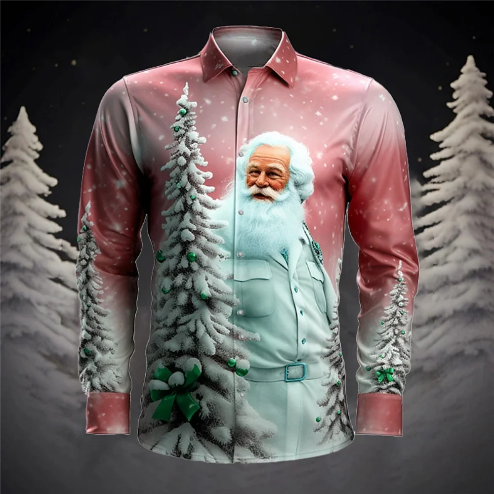 White Bearded Santa Claus Printed Long Sleeve Shirt Christmas Theme Street Casual Fashion Comfortable plus Size Collar for Men
White Bearded Santa Claus Printed Long Sleeve Shirt Christmas Theme Street Casual Fashion Comfortable plus Size Collar for Men