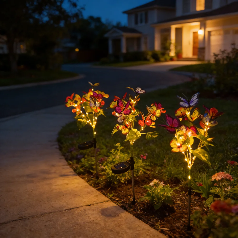 Outdoor Solar Butterfly Flower Ground Lamp , Solar Garden Lamp, Wedding Party Decor , Yard and Lawn Decoration,Great for Garden
Outdoor Solar Butterfly Flower Ground Lamp , Solar Garden Lamp, Wedding Party Decor , Yard and Lawn Decoration,Great for Garden