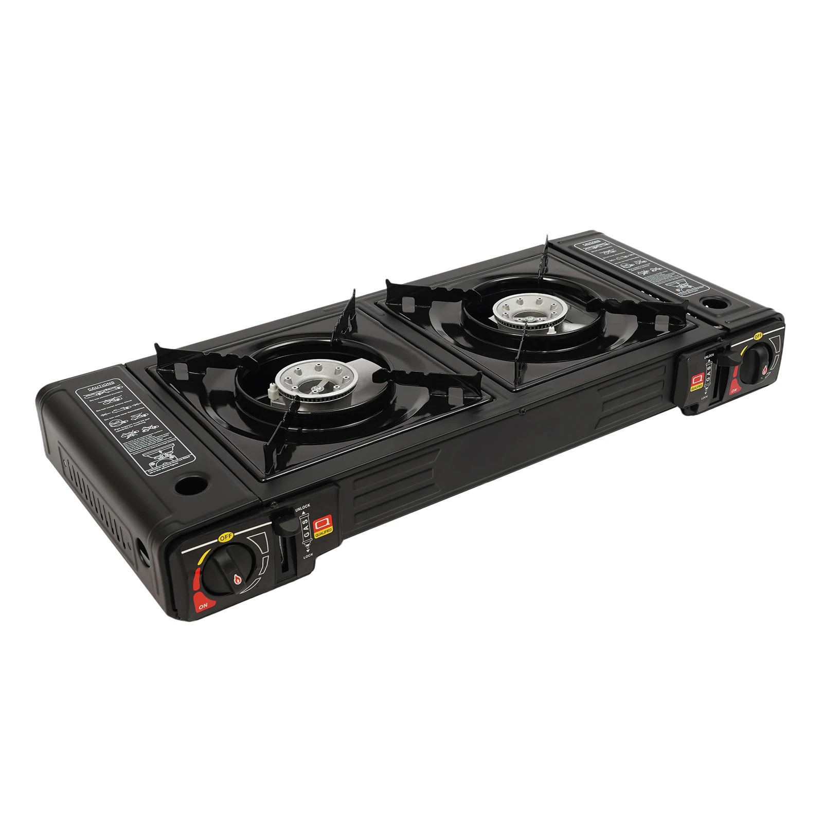 Portable Camping Stove 2 Burner Tabletop Gas Stove with Baking Tray & Carrying Case for Outdoor Picnic, BBQ
Portable Camping Stove 2 Burner Tabletop Gas Stove with Baking Tray & Carrying Case for Outdoor Picnic, BBQ