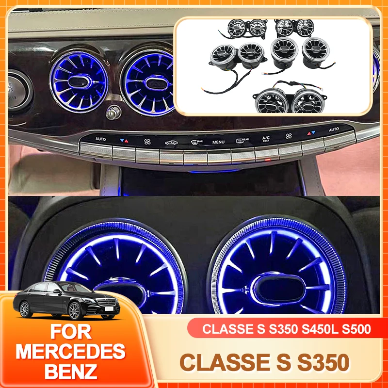 Внутренние молдинги 7/64 цветов, светодиодное вентиляционное отверстие для Mercedes Benz W222 S-Class S350 S450L S500 S560, внутреннее окружающее освещение RGB Turbi
Внутренние молдинги 7/64 цветов, светодиодное вентиляционное отверстие для Mercedes Benz W222 S-Class S350 S450L S500 S560, внутреннее окружающее освещение RGB Turbi