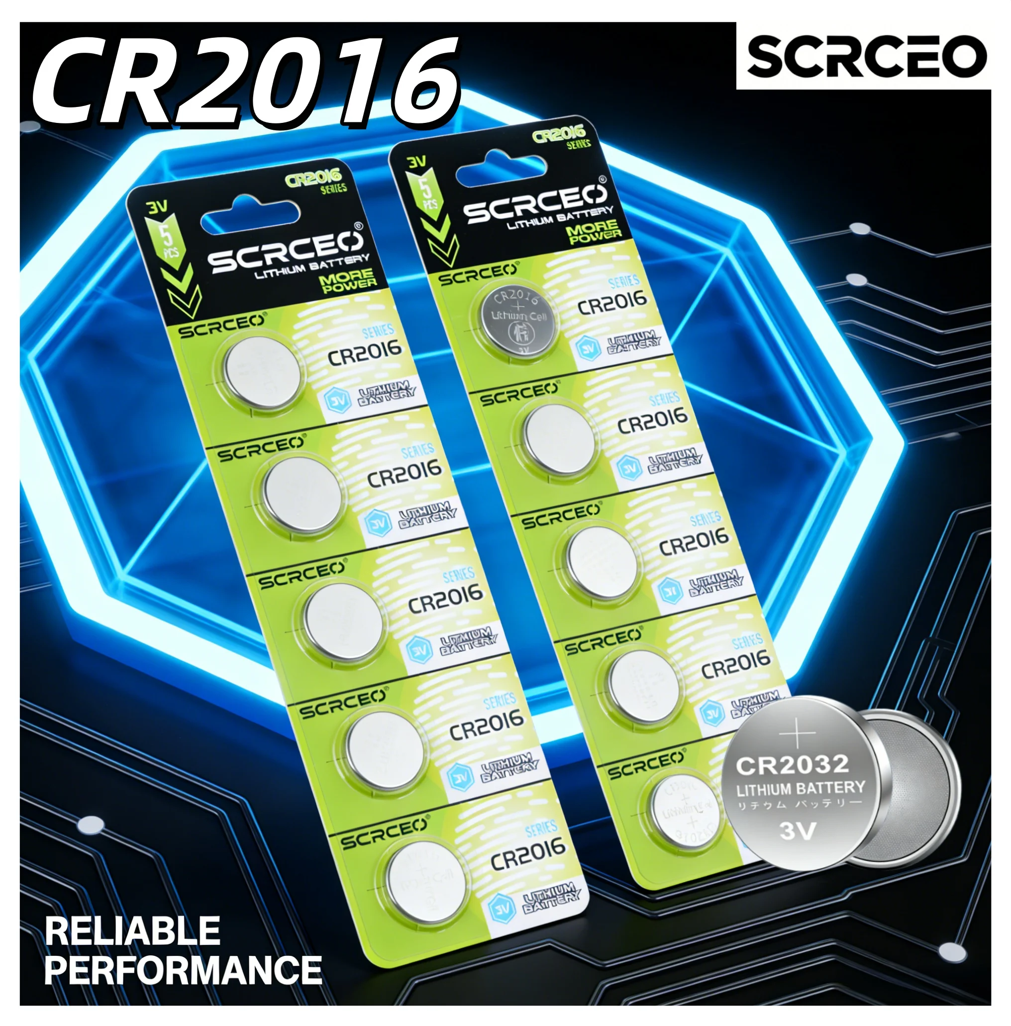 3V 2-100PCS CR2016 Lithium Button Battery, Also DL2016/BR2016, for Watch, Toys, Clock, Remote
3V 2-100PCS CR2016 Lithium Button Battery, Also DL2016/BR2016, for Watch, Toys, Clock, Remote