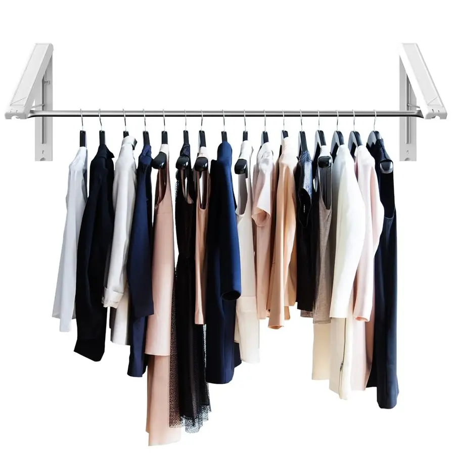 QuikCLOSET Wall Mounted Clothes Drying Rack u2013 SpaceSaving Laundry Drying Rack with Telescopic 3660 Storage Rod u2013 Foldab
QuikCLOSET Wall Mounted Clothes Drying Rack u2013 SpaceSaving Laundry Drying Rack with Telescopic 3660 Storage Rod u2013 Foldab