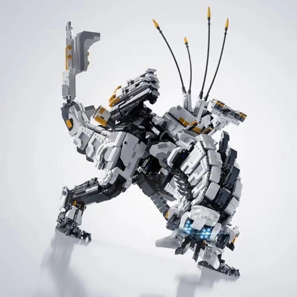 Stock Popular Creativity MOC Game Horizon Zero Dawned Thunder Teeth Jaw Blocks Kids Birthday Gifts
Stock Popular Creativity MOC Game Horizon Zero Dawned Thunder Teeth Jaw Blocks Kids Birthday Gifts