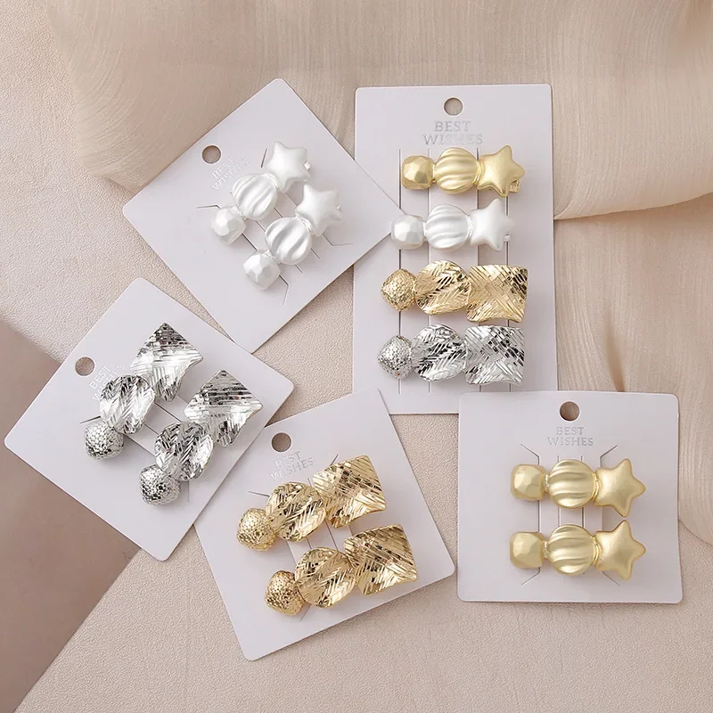 New Sweet Cool Unique Hair Accessory Star Design Daily Delicate Embossed Square Duckbill Clip for Women Sturdy
New Sweet Cool Unique Hair Accessory Star Design Daily Delicate Embossed Square Duckbill Clip for Women Sturdy