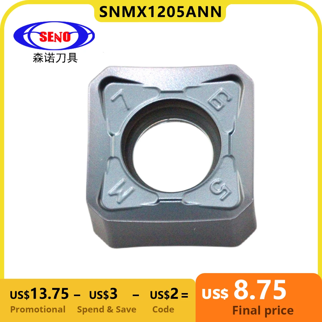 SENO 10PCS SNMX1205ANN SNMX1306ANN Milling Turning Tools Carbide Inserts CNC Lathe Cutter Cutting For Stainless Steel
SENO 10PCS SNMX1205ANN SNMX1306ANN Milling Turning Tools Carbide Inserts CNC Lathe Cutter Cutting For Stainless Steel