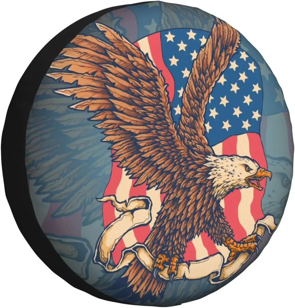 Protector rueda cubierta neumático repuesto coche con banra cinta águila patriótica, ajuste Universal para camión, SUV, r
Protector rueda cubierta neumático repuesto coche con banra cinta águila patriótica, ajuste Universal para camión, SUV, r