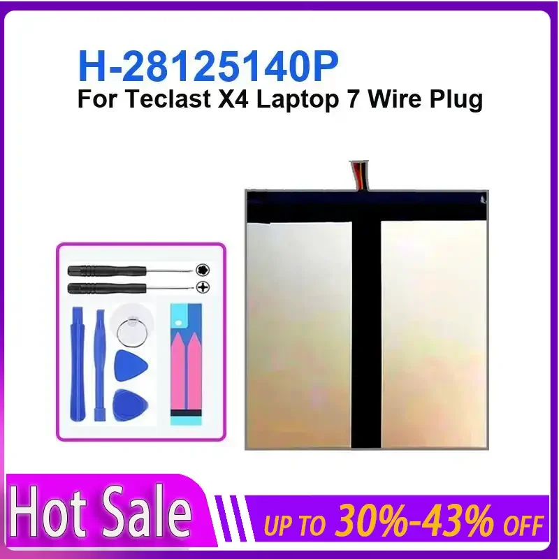 Laptop Battery 6000mAh For Teclast X4 Laptop Tablet PC Battery 7 Wire Plug H-28125140P long-lasting and replaceable battery
Laptop Battery 6000mAh For Teclast X4 Laptop Tablet PC Battery 7 Wire Plug H-28125140P long-lasting and replaceable battery