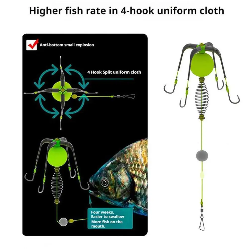 1Pcs Double Hook Explosive Fishing Hook Bomb Explosion Fluorescent Fishing Lure Bait Trap Anti-hanging Sharp Tool
1Pcs Double Hook Explosive Fishing Hook Bomb Explosion Fluorescent Fishing Lure Bait Trap Anti-hanging Sharp Tool