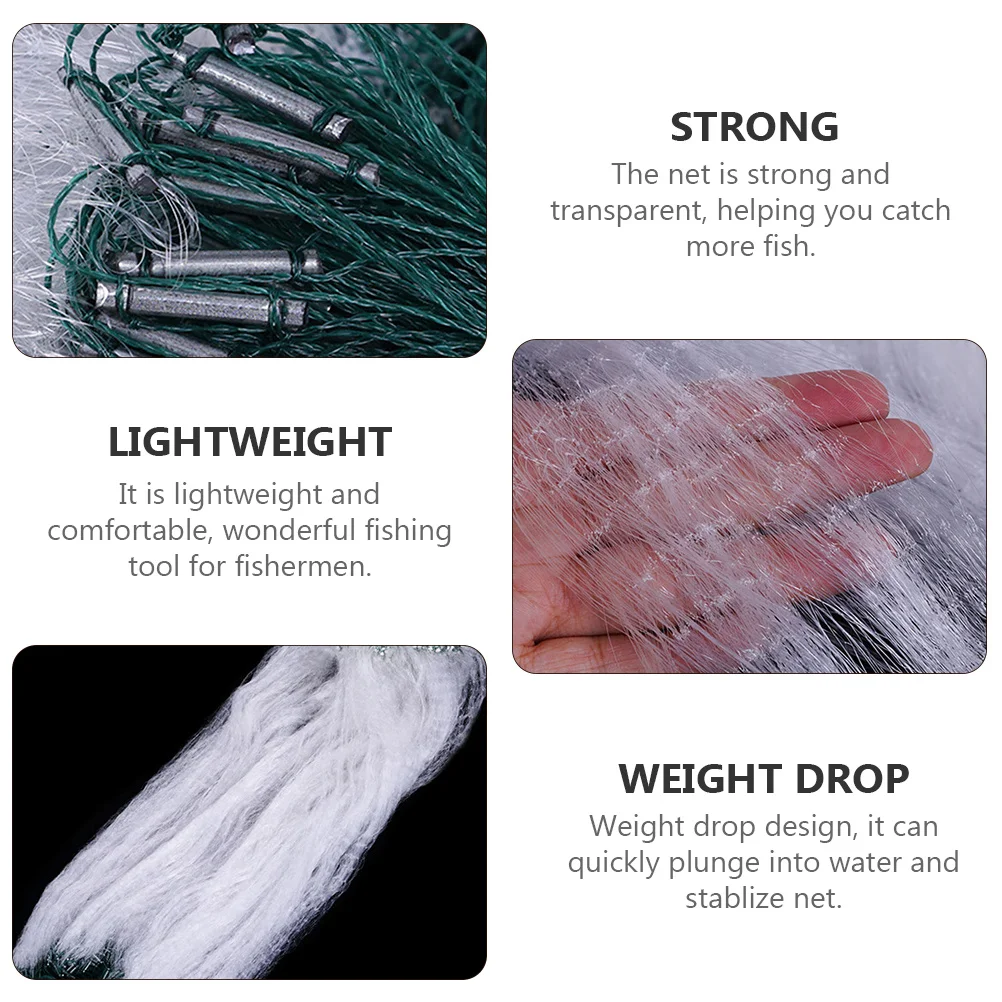 Foldable Single Layer Fishing Gill Net Transparent Nylon Material for Fish Shrimp Crawfish Trap Lightweight Landing
Foldable Single Layer Fishing Gill Net Transparent Nylon Material for Fish Shrimp Crawfish Trap Lightweight Landing