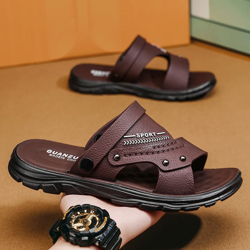 2026 New Men's Summer Slippers,Breathable Leather Non-slip Beach Slides,Lightweight Open Toe Casual House Shoes for Flip Flops
2026 New Men's Summer Slippers,Breathable Leather Non-slip Beach Slides,Lightweight Open Toe Casual House Shoes for Flip Flops