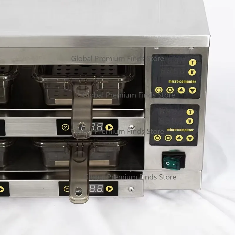 Commercial Chicken Nugget & Burger Patty Warmer - 1-Tier 2-Plate Holding Cabinet for Food Service
Commercial Chicken Nugget & Burger Patty Warmer - 1-Tier 2-Plate Holding Cabinet for Food Service