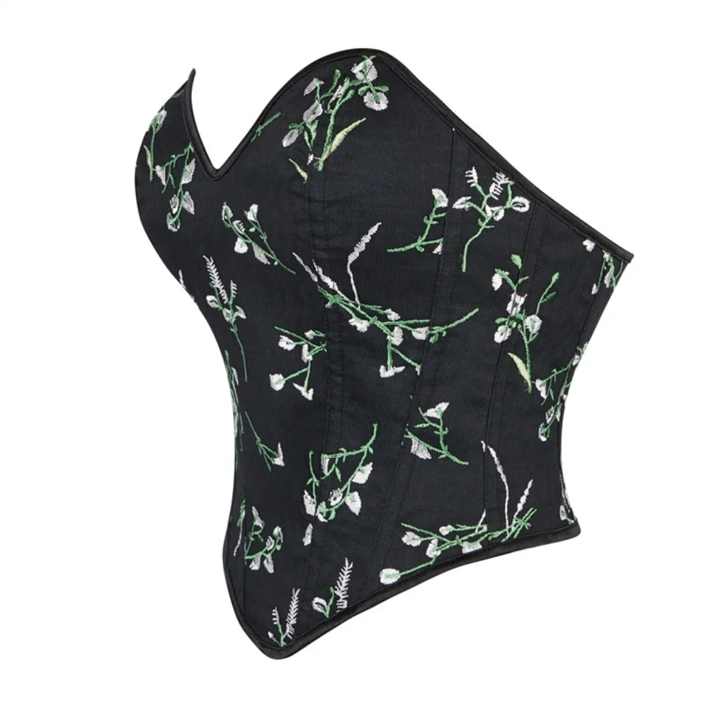 Women Sexy Overbust Corset Crop Top Lace Up Brocade Bustiers Body Shaper Push Up Corselet Floral Print Overbust Corset Top
Women Sexy Overbust Corset Crop Top Lace Up Brocade Bustiers Body Shaper Push Up Corselet Floral Print Overbust Corset Top