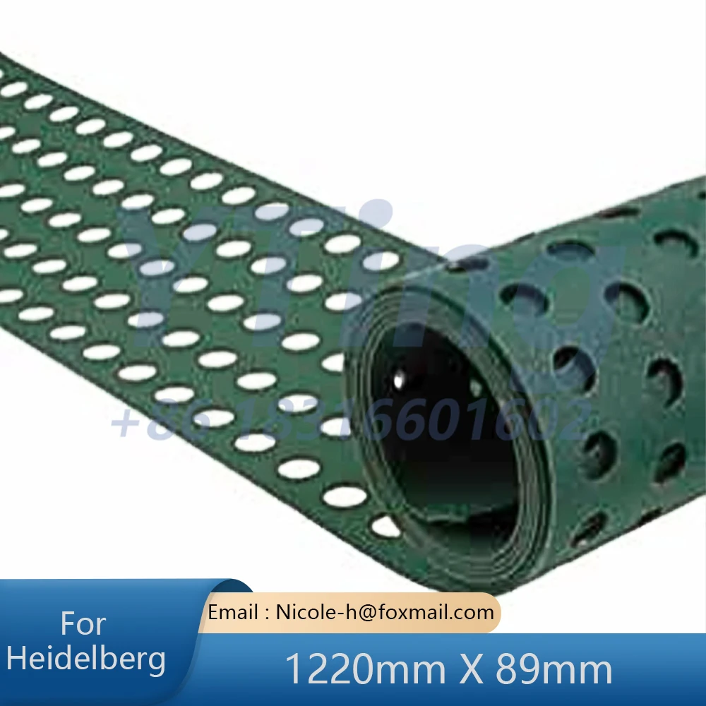 89.020.007, 1220mm X 89mm HD GTO52 Feeder Belt,(Perforated),spare Parts of HD Printing Machine.
89.020.007, 1220mm X 89mm HD GTO52 Feeder Belt,(Perforated),spare Parts of HD Printing Machine.