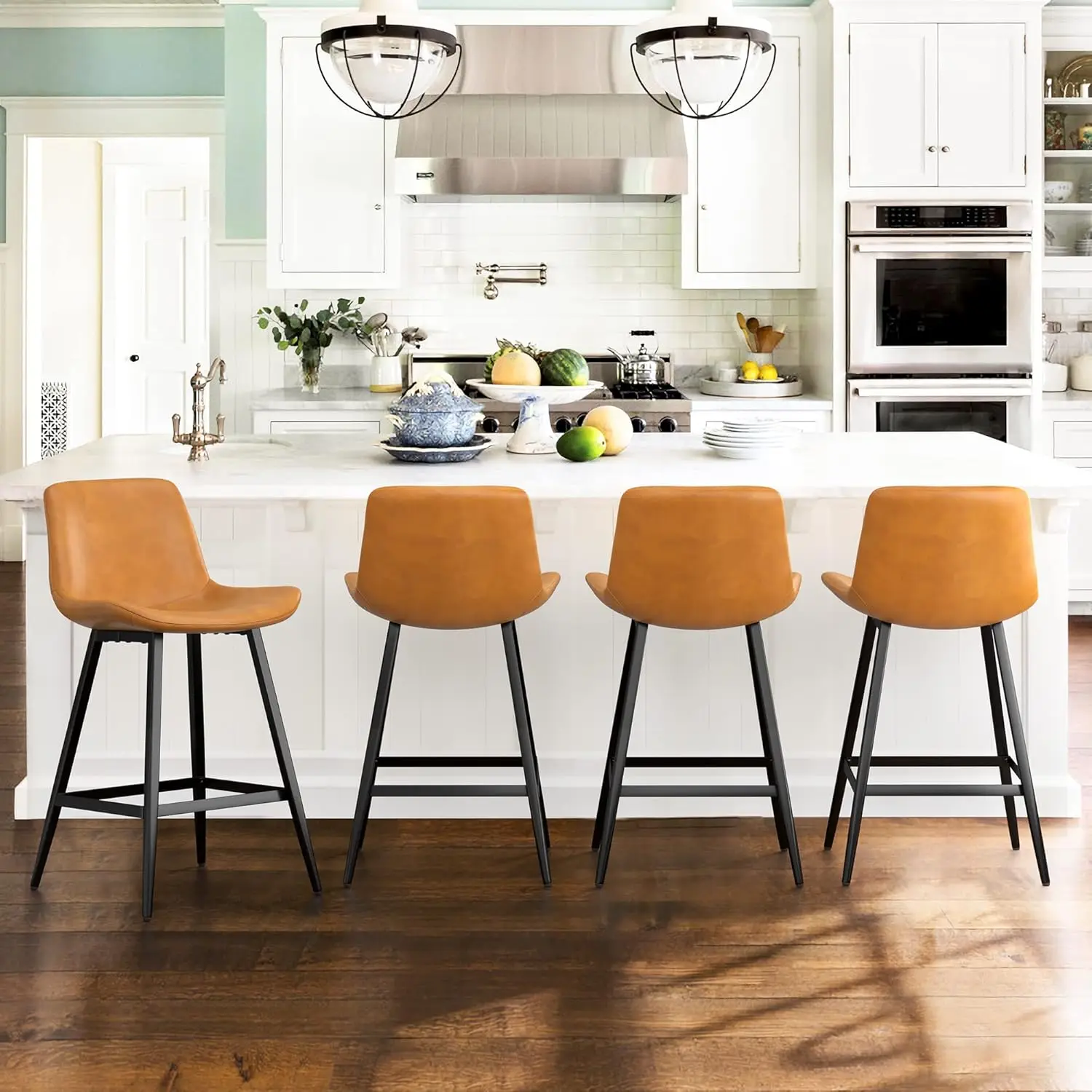 24 inch Counter Stool, Modern Bucket Barstool, Kitchen Counter with Back and Footrest, Counter Height Bar Stools for Home Kitche
24 inch Counter Stool, Modern Bucket Barstool, Kitchen Counter with Back and Footrest, Counter Height Bar Stools for Home Kitche