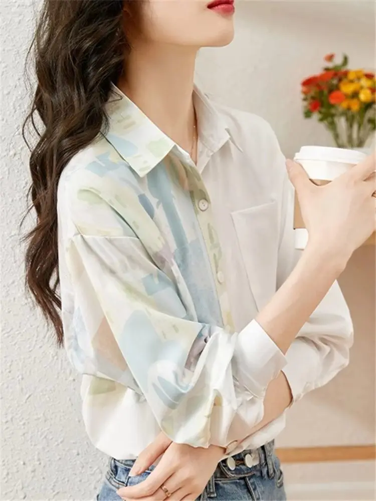 Long Sleeve Shirts Womens Satin Blouses Buttoned Slim Fit Turn Down Collar Elegant French Office Daily Clothing Lightweight High
Long Sleeve Shirts Womens Satin Blouses Buttoned Slim Fit Turn Down Collar Elegant French Office Daily Clothing Lightweight High