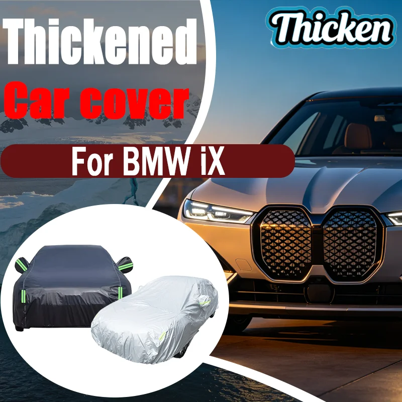 For BMW iX Outdoor Full Car Covers Snow Cover, Sunshade, Waterproof & Dustproof, Winter Protection, Exterior Auto Accessories
For BMW iX Outdoor Full Car Covers Snow Cover, Sunshade, Waterproof & Dustproof, Winter Protection, Exterior Auto Accessories