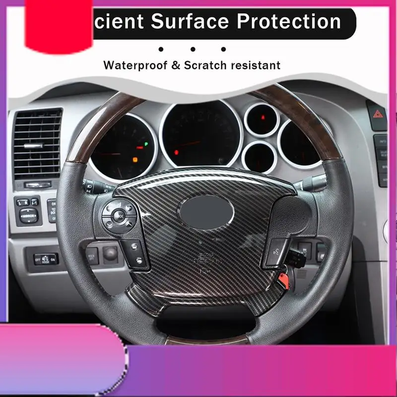 For Toyota 2007-2013 Car Steering Wheel Panel Cover Trim Decoriation Interior Parts (ABS Carbon Fiber )-Y79A
For Toyota 2007-2013 Car Steering Wheel Panel Cover Trim Decoriation Interior Parts (ABS Carbon Fiber )-Y79A