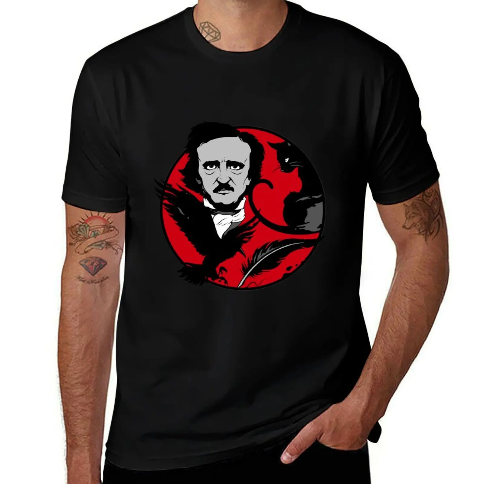 Мужская футболка Edgar Allan Poe Bird Vintage Gift, футболки с рисунком для мужчин, мужская футболка, роскошные хлопковые футболки, мужская футболка из 100% хлопка
Мужская футболка Edgar Allan Poe Bird Vintage Gift, футболки с рисунком для мужчин, мужская футболка, роскошные хлопковые футболки, мужская футболка из 100% хлопка