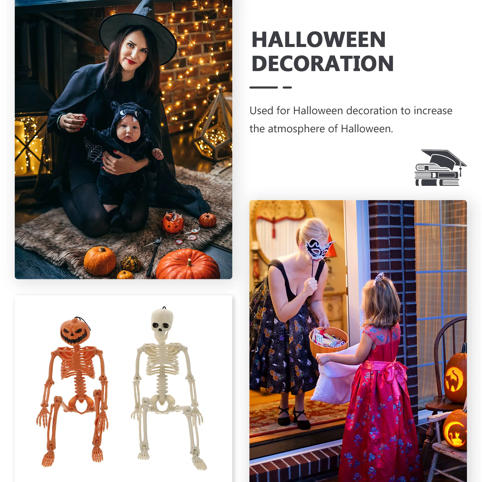 2pcs Decoration Halloween Skull Decor Bone Model Party Scene Layout Prank Prop Long Lasting Reusable Halloween Decor
2pcs Decoration Halloween Skull Decor Bone Model Party Scene Layout Prank Prop Long Lasting Reusable Halloween Decor