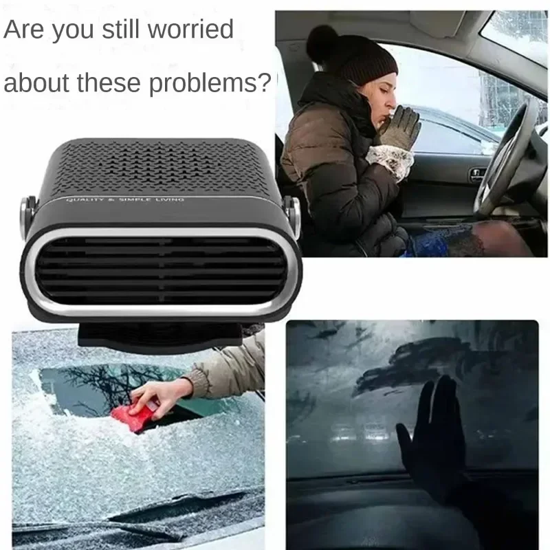 4 in 1 12/24V Car Heater Fan Car Car Windshield Fast Heating Defrost Defogger 360° Rotation Auto Heater for Interior Accessories
4 in 1 12/24V Car Heater Fan Car Car Windshield Fast Heating Defrost Defogger 360° Rotation Auto Heater for Interior Accessories