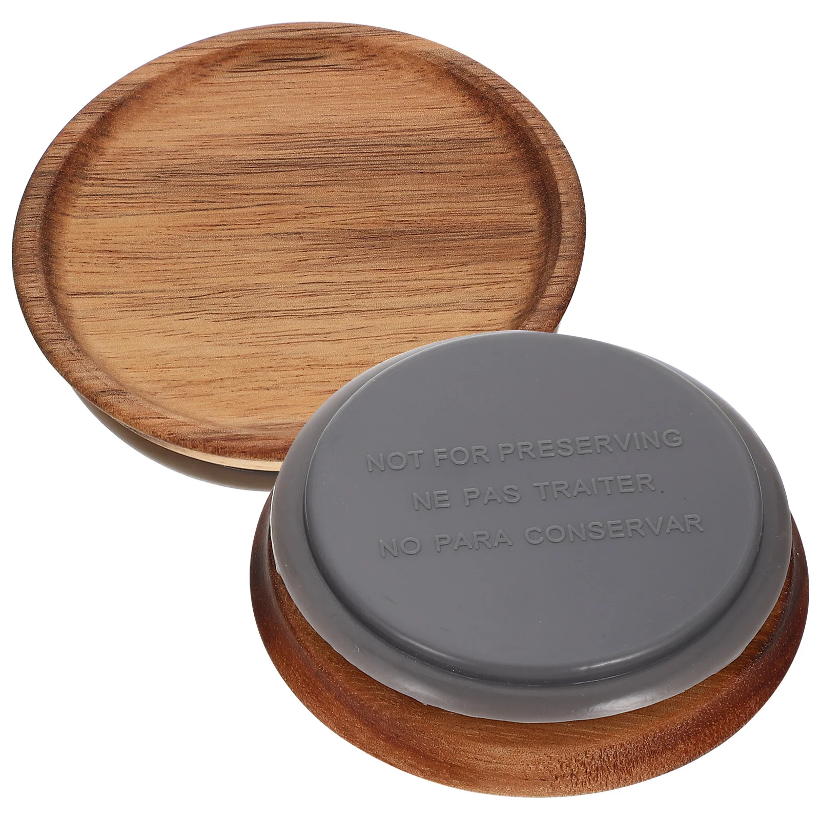 2pcs Mason Jar Storage Lids Wooden Airtight Covers For Wide Mouth Jars Reusable Kitchen Bottle Protectors Sealing Ring Leakproof
2pcs Mason Jar Storage Lids Wooden Airtight Covers For Wide Mouth Jars Reusable Kitchen Bottle Protectors Sealing Ring Leakproof