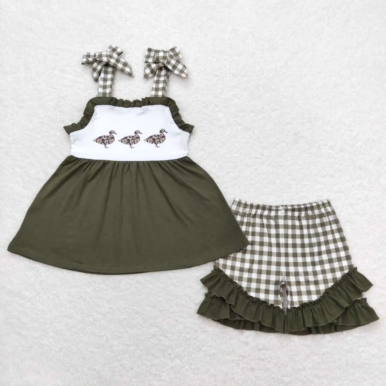 GSSO0716 Children Clothes Sleeveless Top Duck Print With Shorts Set Kids Girls Summer Boutique Outfits
GSSO0716 Children Clothes Sleeveless Top Duck Print With Shorts Set Kids Girls Summer Boutique Outfits