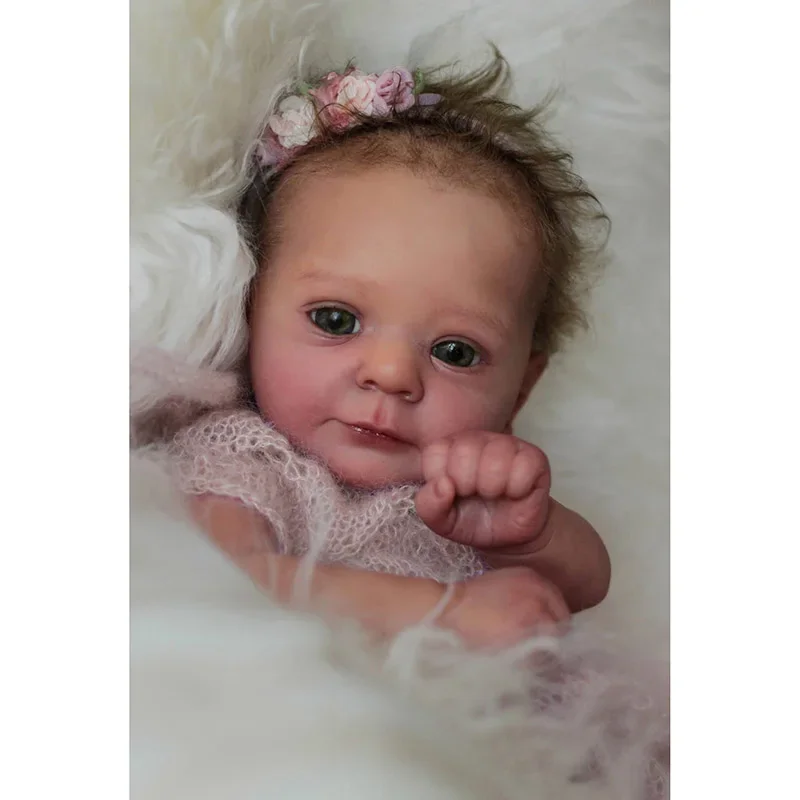 18inch 45cm Soft Body Reborn Baby Doll Felicia with 3D Skin Hand-Root Hair Visible
18inch 45cm Soft Body Reborn Baby Doll Felicia with 3D Skin Hand-Root Hair Visible