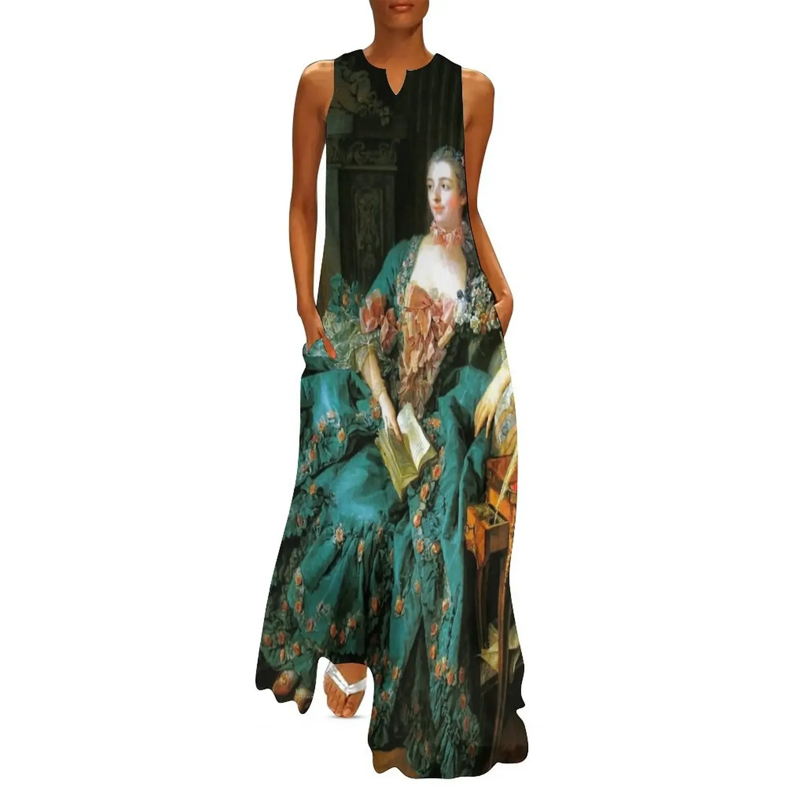 Madame de Pompadour-Francois Boucher Long Dress clothes Cocktail of dresses Women dresses summer Dress
Madame de Pompadour-Francois Boucher Long Dress clothes Cocktail of dresses Women dresses summer Dress