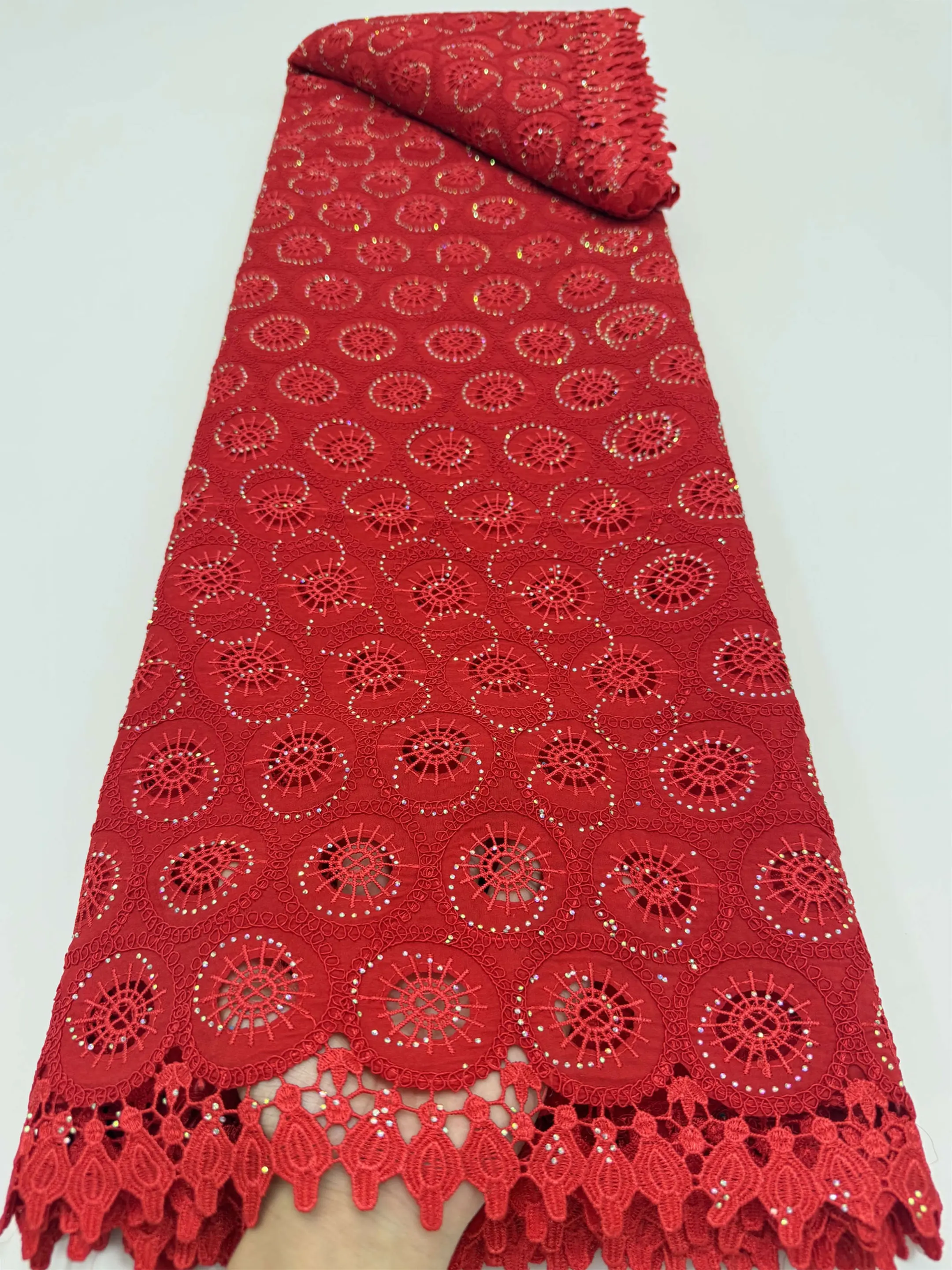 2026 High-Quality Africa Nigerian Sequins Cotton Embroidery Lace Fabric Tulle for Wedding Party Dress Chiffon
2026 High-Quality Africa Nigerian Sequins Cotton Embroidery Lace Fabric Tulle for Wedding Party Dress Chiffon