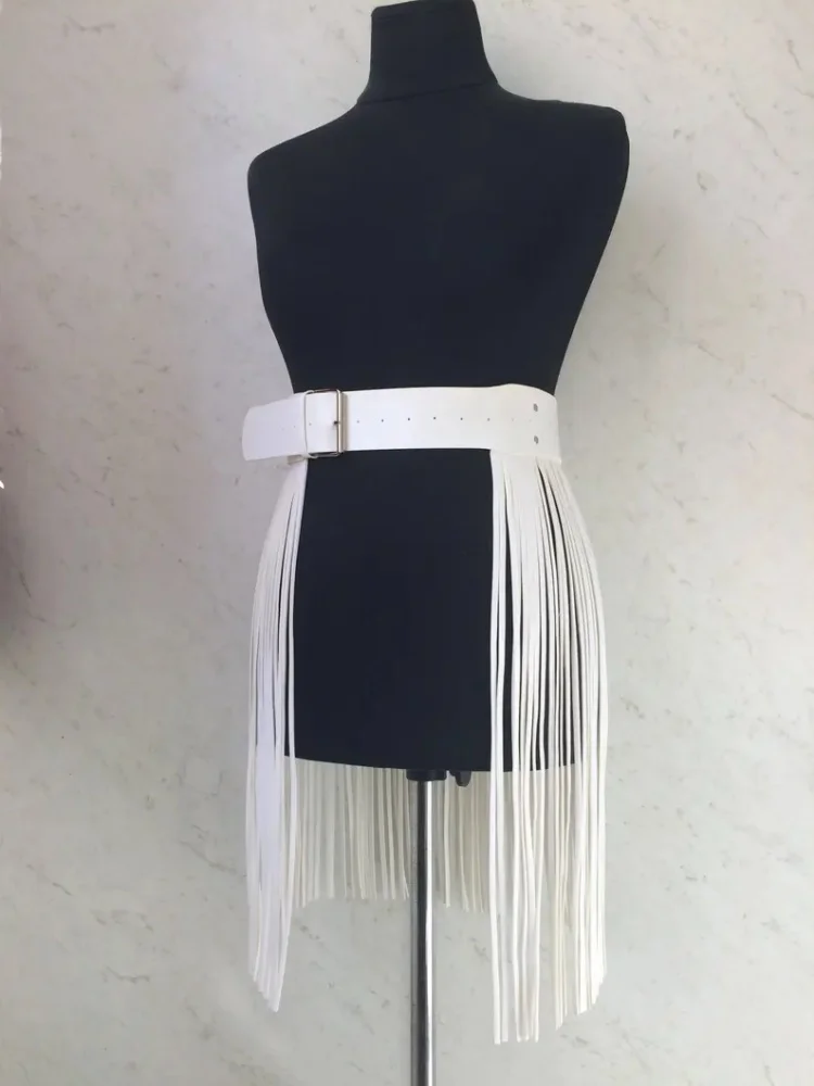 Halloween Gothic High Waist Tassel Skirt Skinny Drawstring Belt Punk Rock Sexy Tassel Holiday Party Stage Performance Dress
Halloween Gothic High Waist Tassel Skirt Skinny Drawstring Belt Punk Rock Sexy Tassel Holiday Party Stage Performance Dress