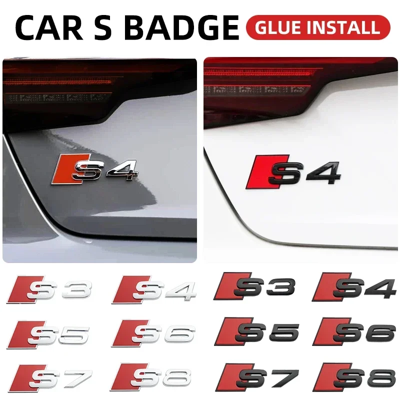 1PCS 3D ABS Numbers Letters S3 S4 S5 S6 S7 S8 Emblem for Audi S series Car Fender Trunk Rear Logo Sticker Black/Silver Styling
1PCS 3D ABS Numbers Letters S3 S4 S5 S6 S7 S8 Emblem for Audi S series Car Fender Trunk Rear Logo Sticker Black/Silver Styling