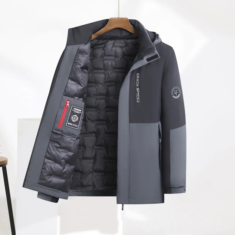 Parkas Men Large Size Loose Fit Stand Collar Cotton Padded Jacket Men's Hooded Thicken Windproof Warmth Outerwear New Parkas
Parkas Men Large Size Loose Fit Stand Collar Cotton Padded Jacket Men's Hooded Thicken Windproof Warmth Outerwear New Parkas