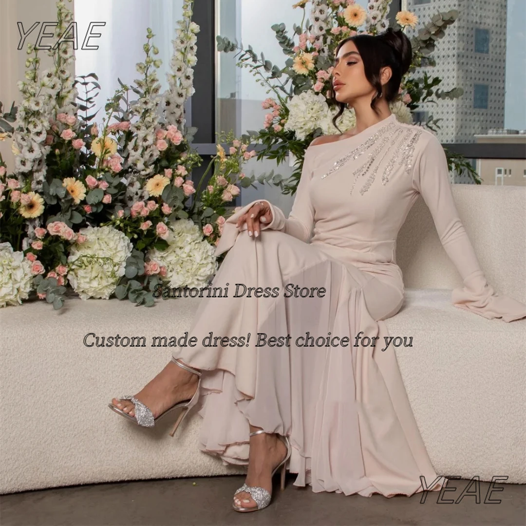 Santorini Vestidos De Festa Handmade Beading Prom Dresses Long Sleeves Evening Gowns Ankle Length فساتين للمناسبات الخاصة
Santorini Vestidos De Festa Handmade Beading Prom Dresses Long Sleeves Evening Gowns Ankle Length فساتين للمناسبات الخاصة
