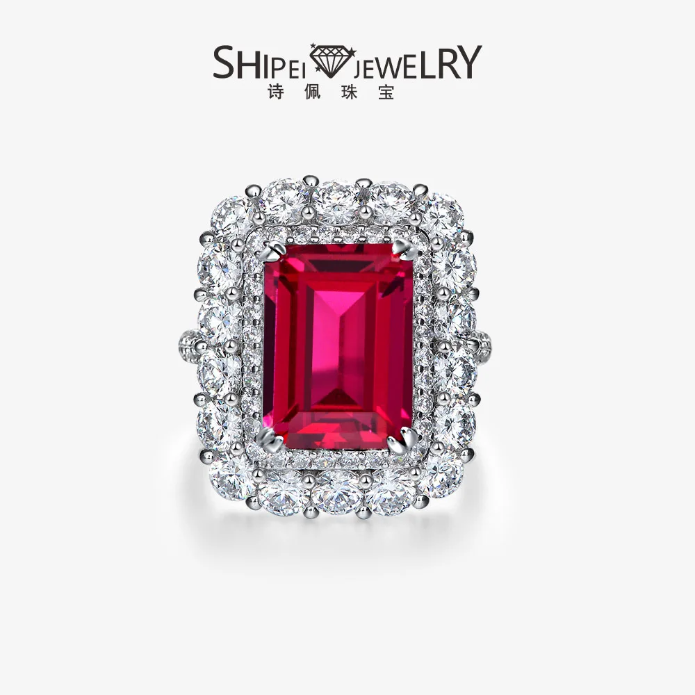 New Luxury 10ct Ruby Ring Set with 10 * 14 Geometric Temperament Women's Ring S925 Wedding Jewelry
New Luxury 10ct Ruby Ring Set with 10 * 14 Geometric Temperament Women's Ring S925 Wedding Jewelry