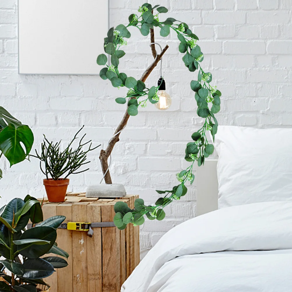 Eucalyptus Vine Artificial Green Plant Cane Lifelike Rattan Decoration Home Office Wedding Party Banquet Simulated 
Eucalyptus Vine Artificial Green Plant Cane Lifelike Rattan Decoration Home Office Wedding Party Banquet Simulated